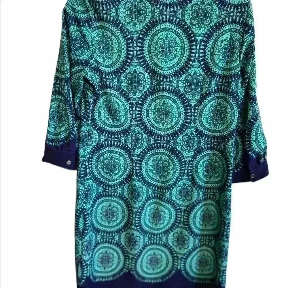 The Limited Blue and Aqua Dress Size Small - Picture 2 of 2